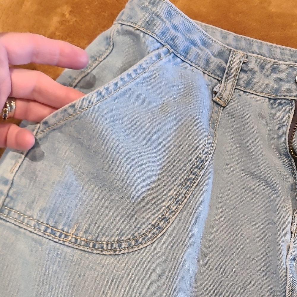 Light Blue Denim Jogger Pants - Picture 4 of 12